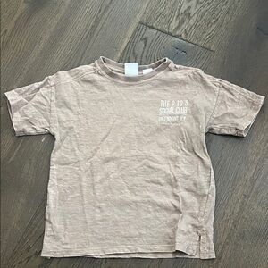 Zara Kids Short Sleeve Tee - Taupe